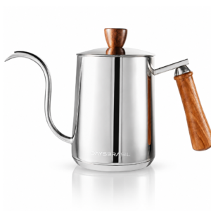 Chaleira Bico de Ganso 600ml Inox 304 Café Indução Barista